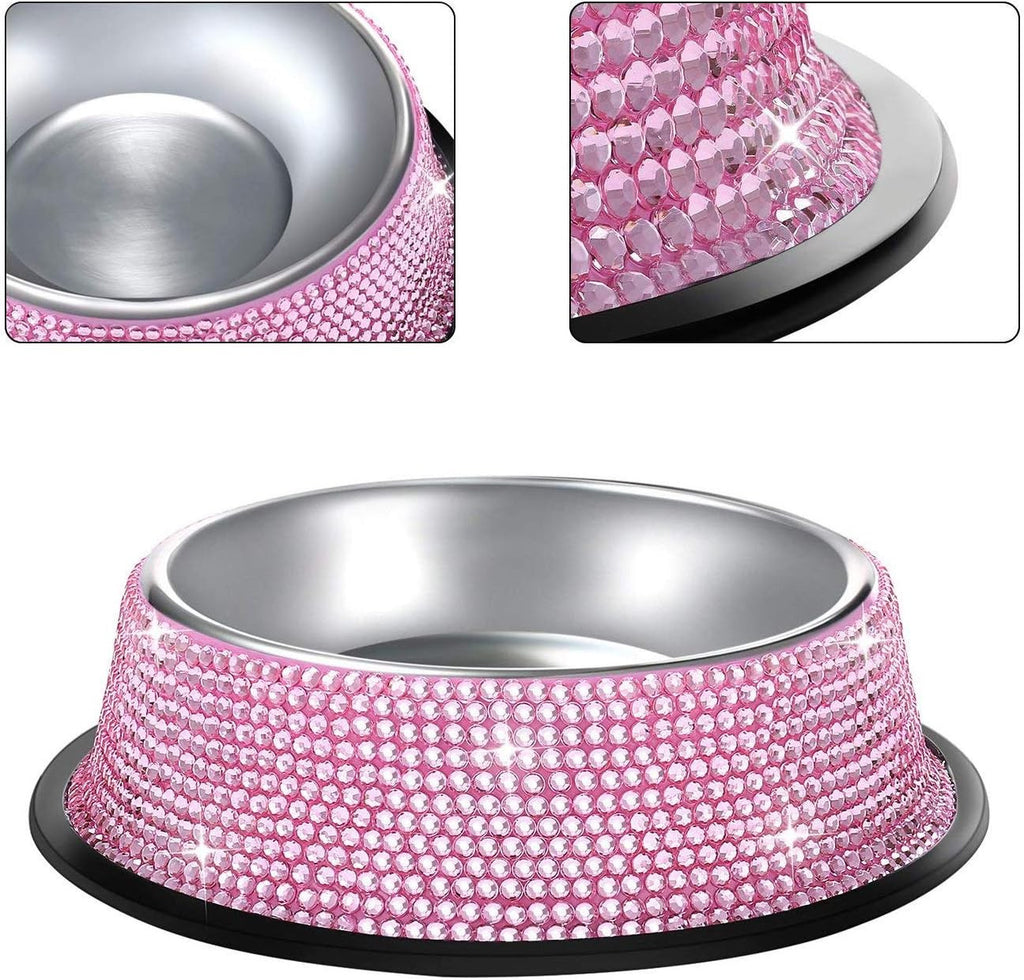 Bling pet bowl detail