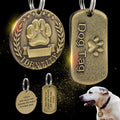 Personalized brass dog tag custom engraved