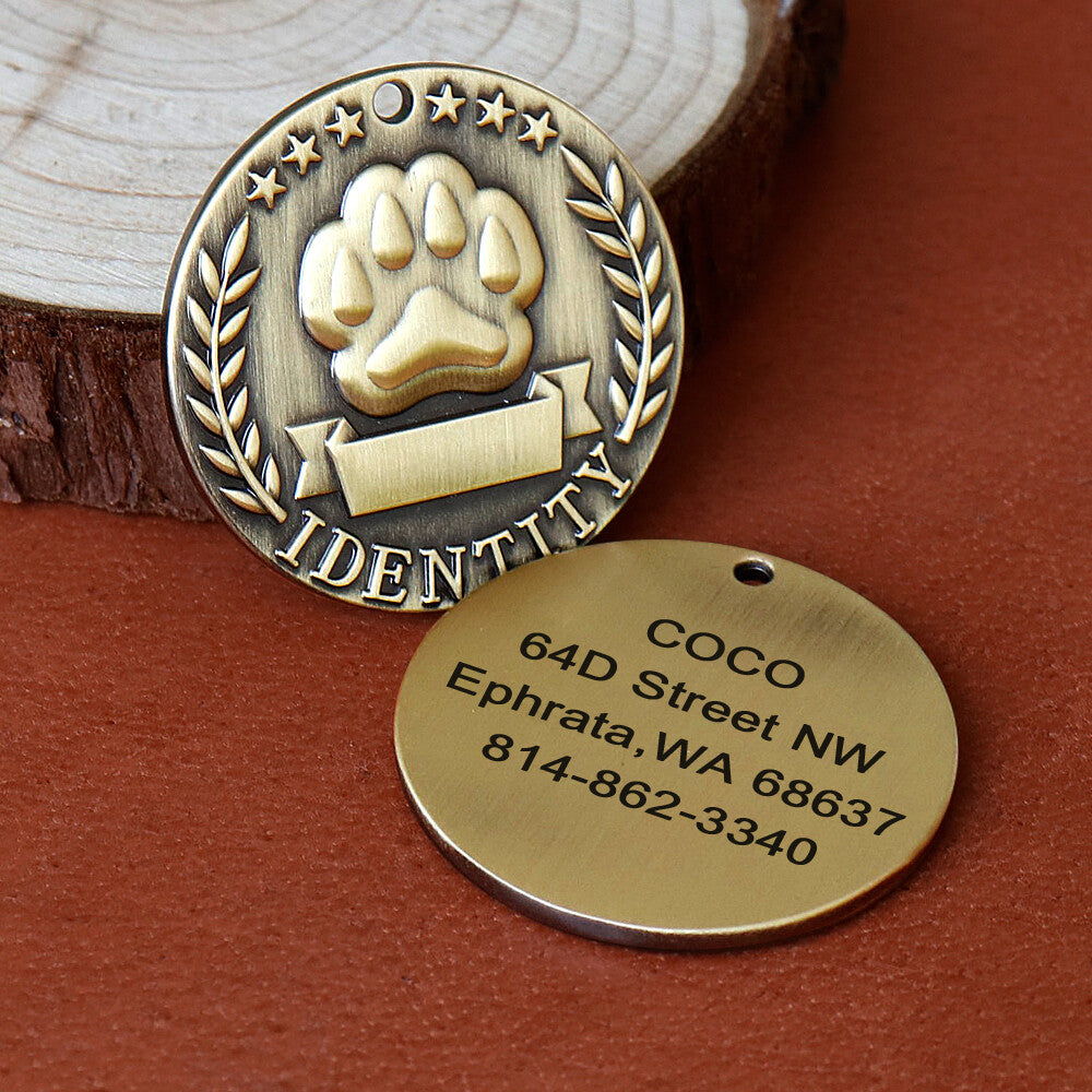 Brass dog tag pack