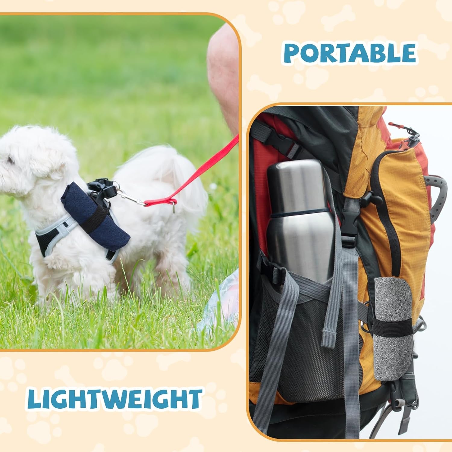 Travel dog bowl size