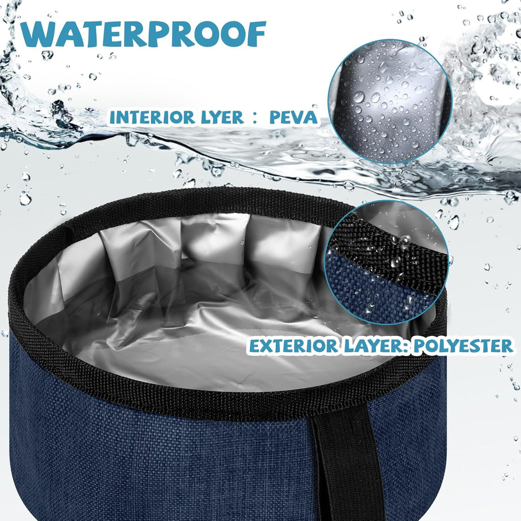 Travel dog bowl folded