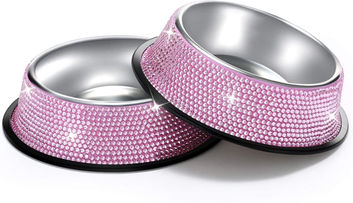 Bling pet bowl rhinestones