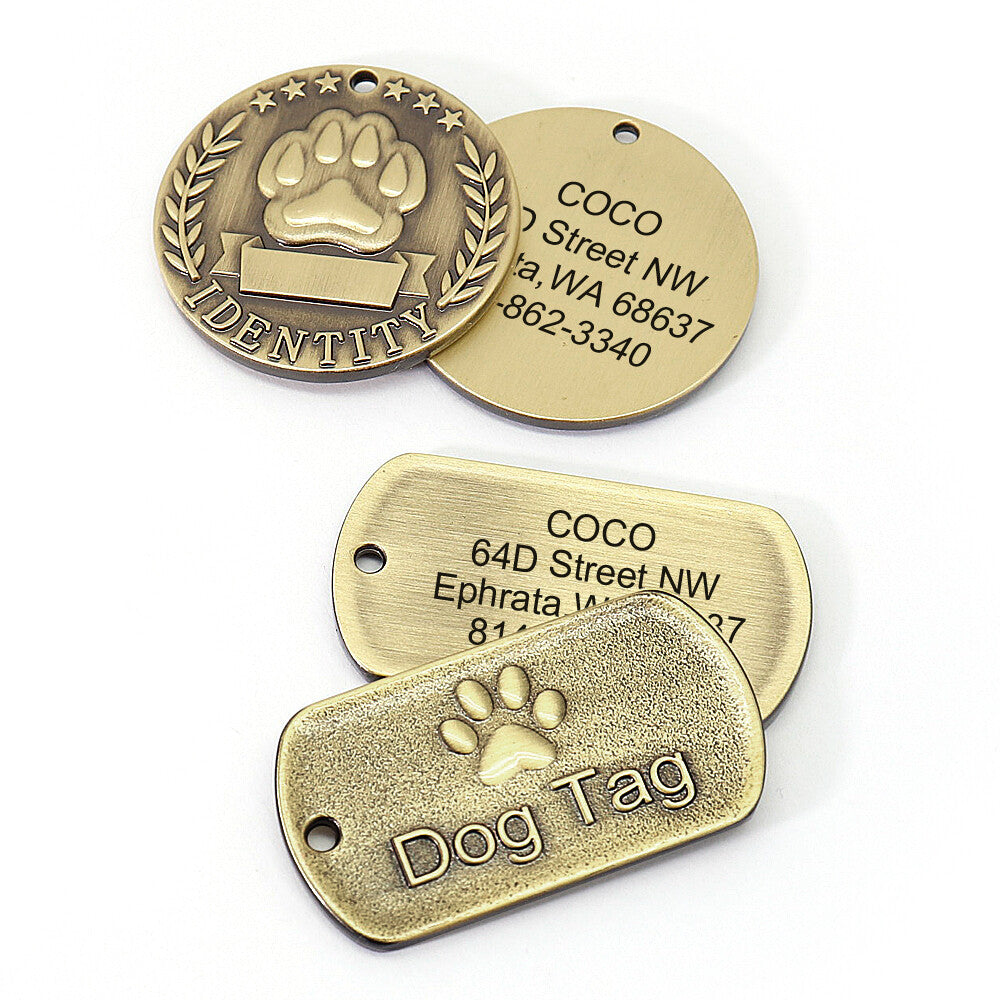 Brass dog tag bulk