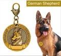 3D gold personalized breed pet ID tag